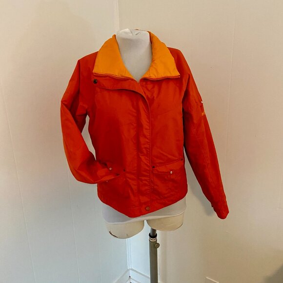 Columbia Western Lmd Edition Reversible Jacket Pearl Snap Orange Med VTG Coat - Picture 11 of 16